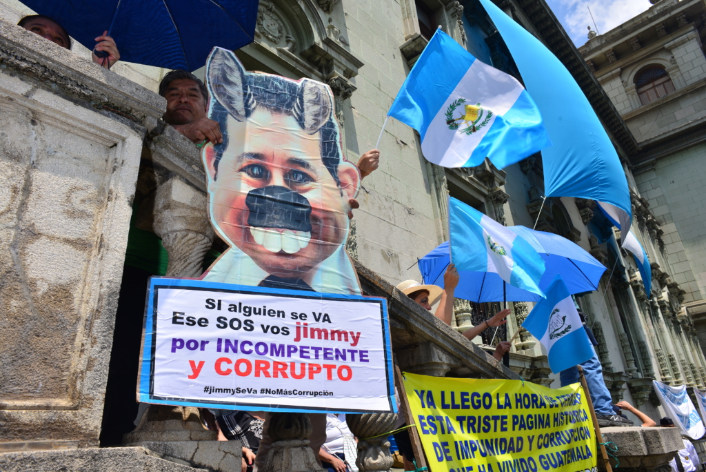 Protest against Guatemala's President Morales
