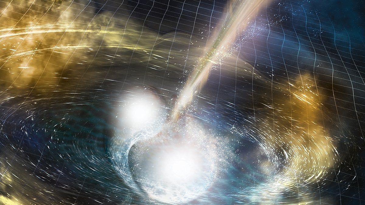 fusione di due stelle di neutroni