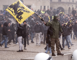 Belgium Anti-Migrant Protest