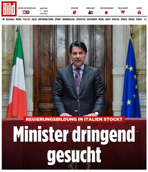 Stampa estera su situazione politica italiana