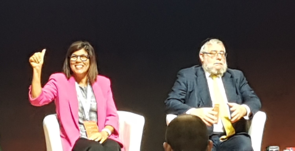 Margaret Karram (presidente dei Focolari) e Pinchas Goldschmidt (presidente della Conferenza dei Rabbini Europei)