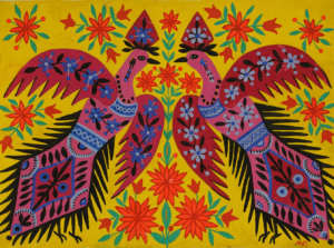 maria-prymachenko-la-cincia-primaverile-porta-il-canto-ai-bambini-1978 (museo-nazionale-taras-shevchenko-di-kiev - in mostra al Palazzo delle Albere MART di Trento)