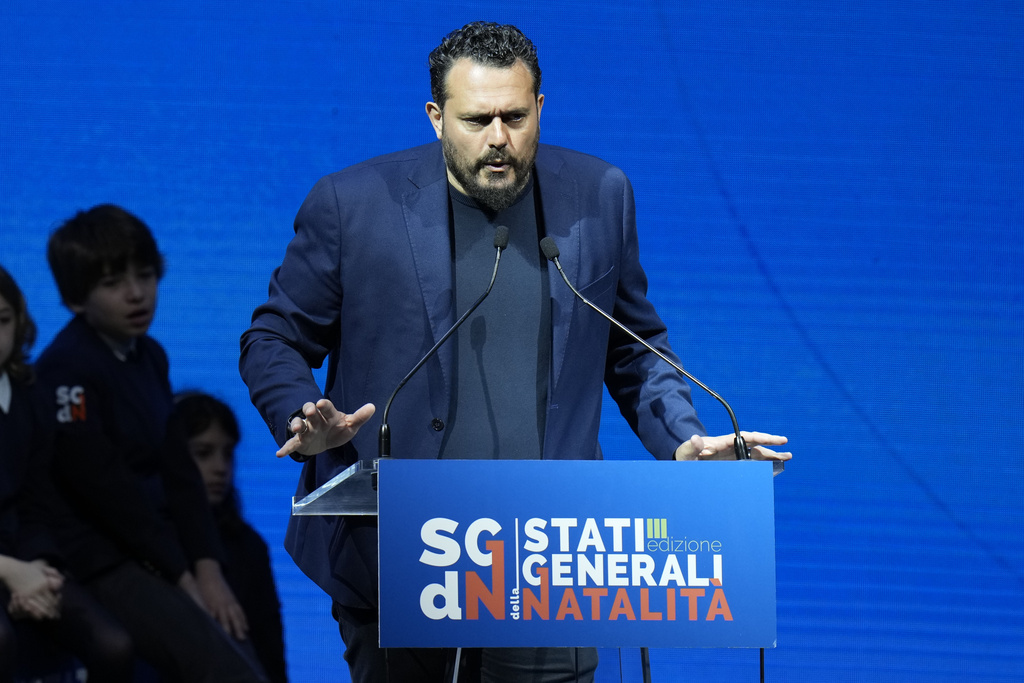 Gigi De Palo, presidente della Fondazione per la natalità. Foto Ap