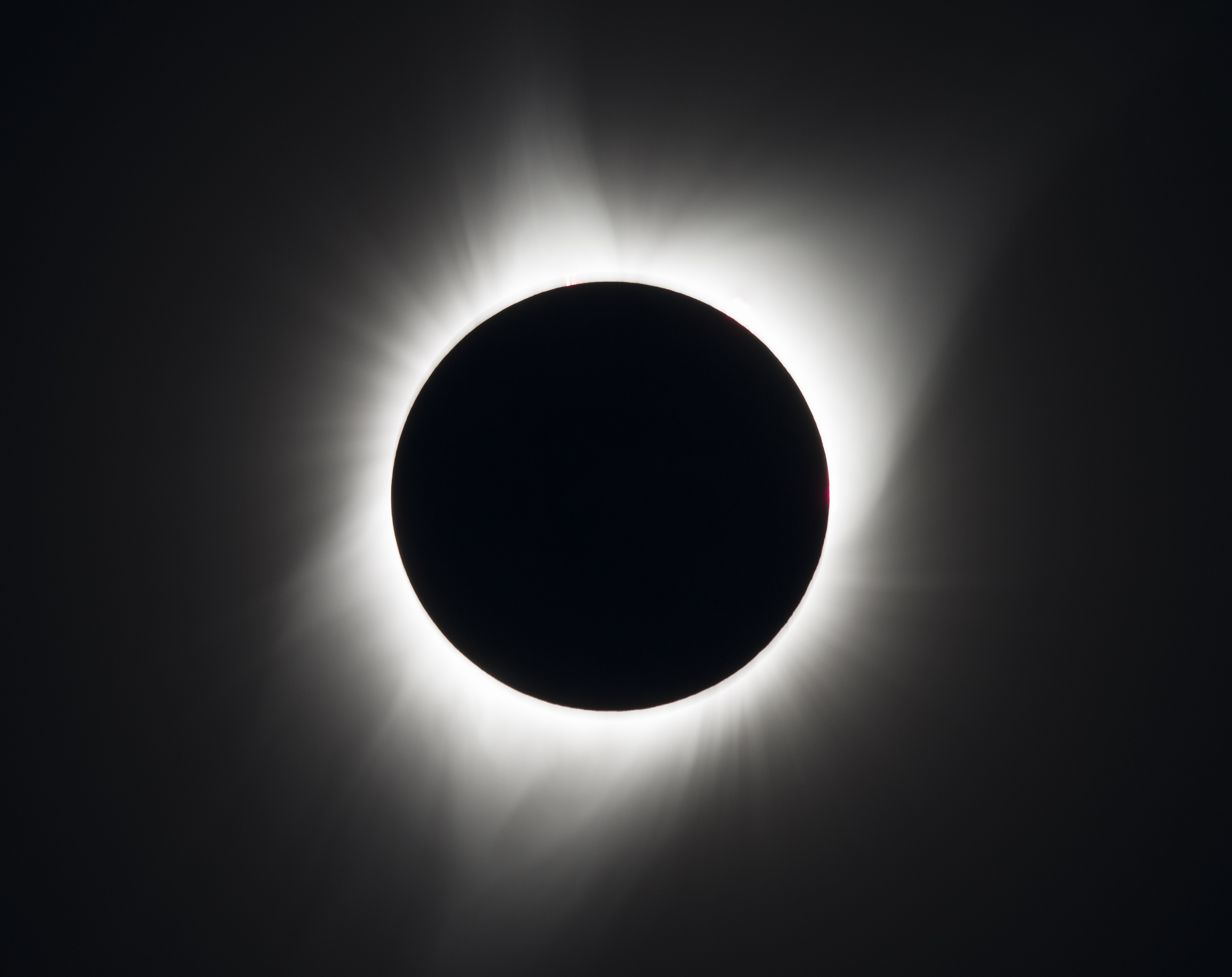 A total solar eclipse is seen on Monday, August 21, 2017 above Madras, Oregon. A total solar eclipse swept across a narrow portion of the contiguous United States from Lincoln Beach, Oregon to Charleston, South Carolina. A partial solar eclipse was visible across the entire North American continent along with parts of South America, Africa, and Europe. Mandatory Credit: Aubrey Gemignani / NASA via CNP - NO WIRE'SERVICE - Photo by: Aubrey Gemignani/picture-alliance/dpa/AP Images
