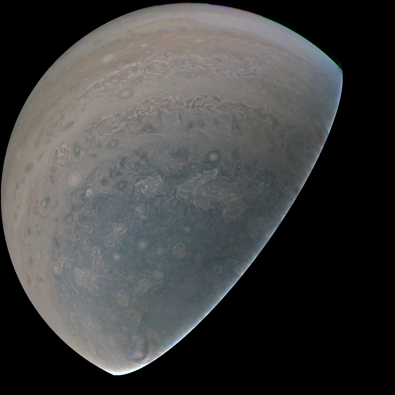 Giove ripreso dalla sonda Juno
