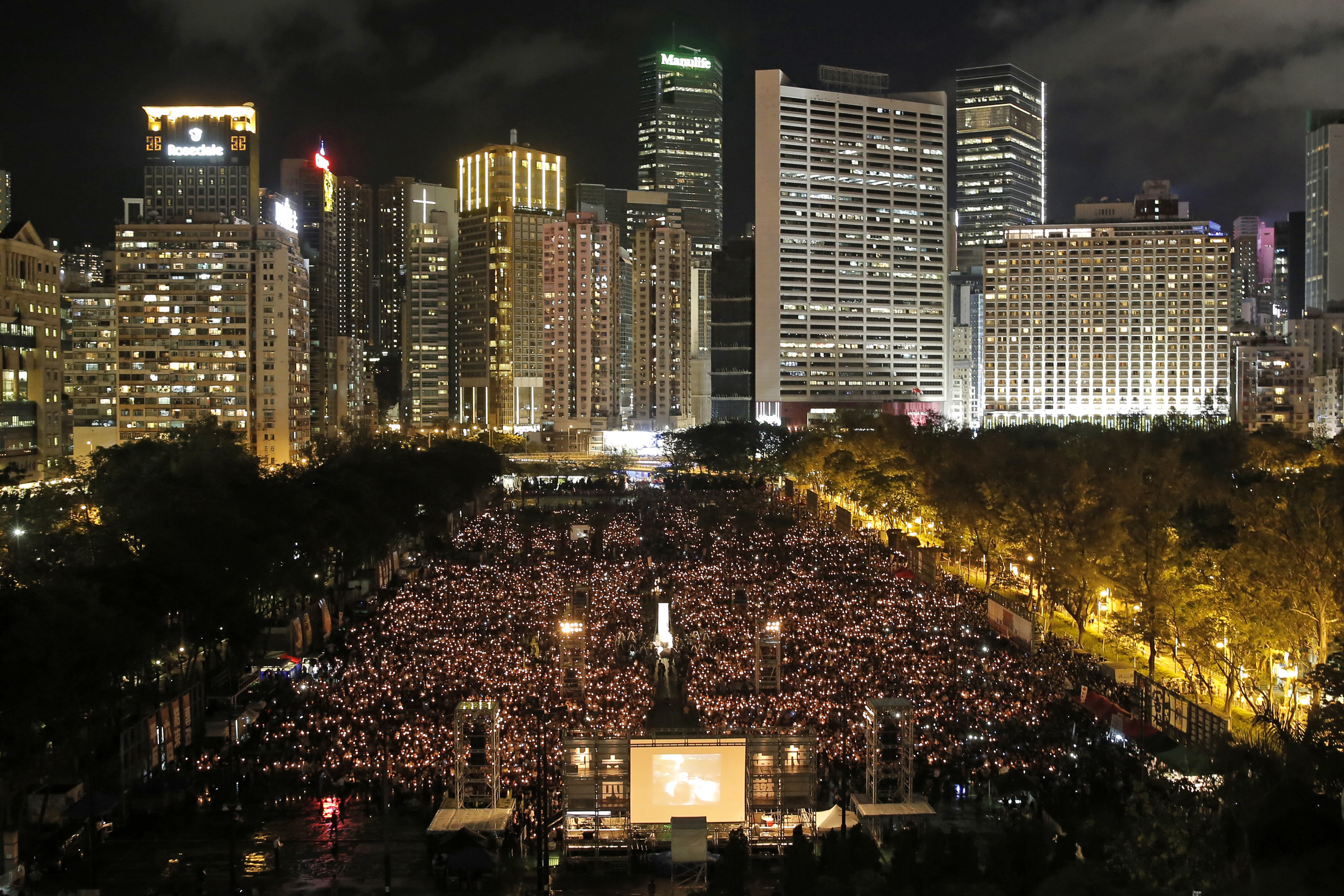 Hong Kong: manifestazione annuale per ricordare la repressione di piazza Tienanmen