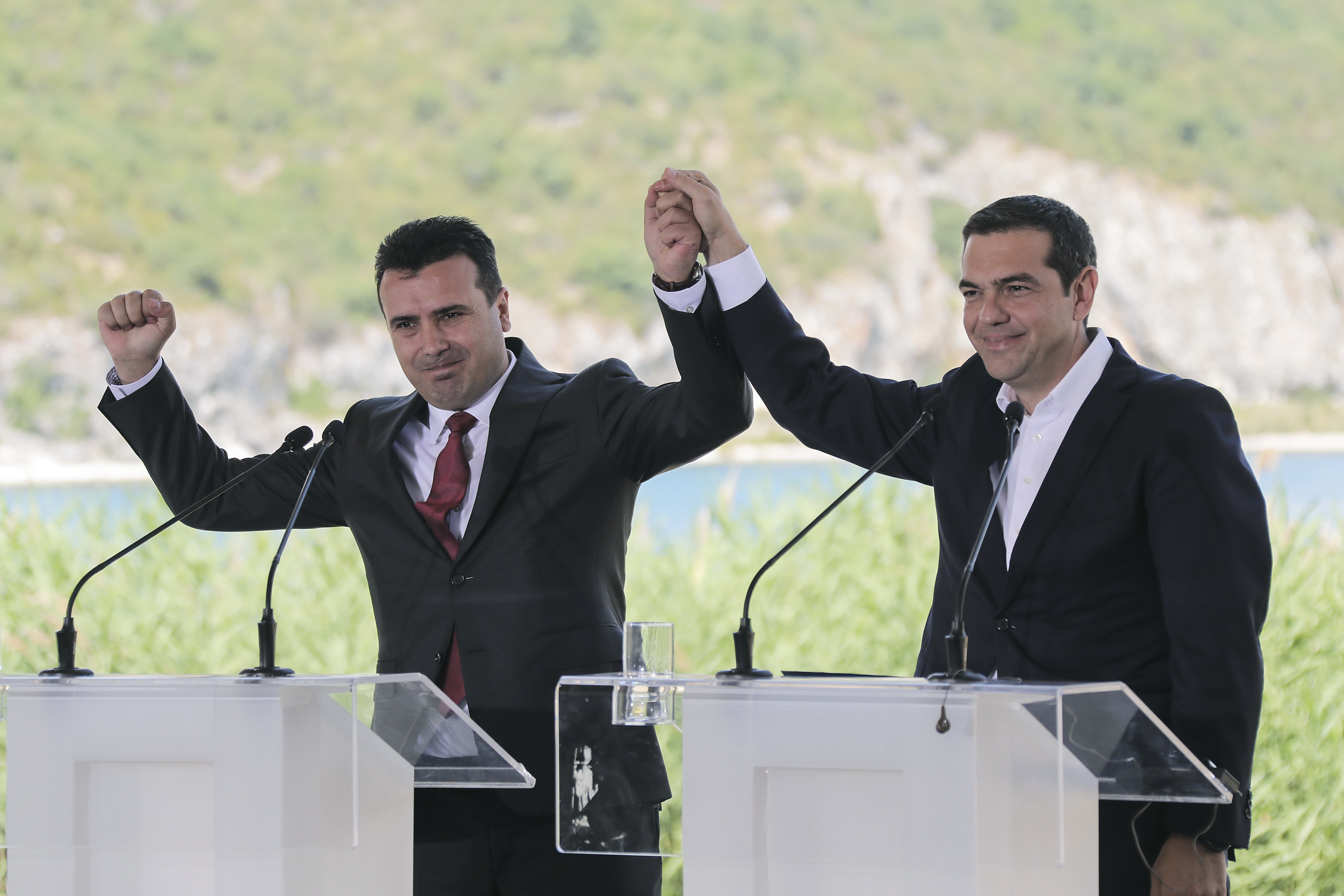 Alexis Tsipras e Zoran Zaev