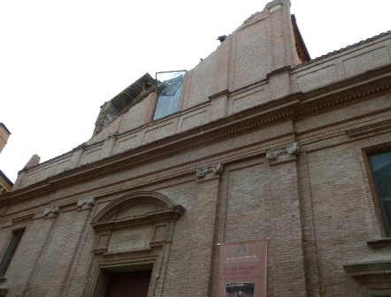 Chiesa danneggiata dal terremoto