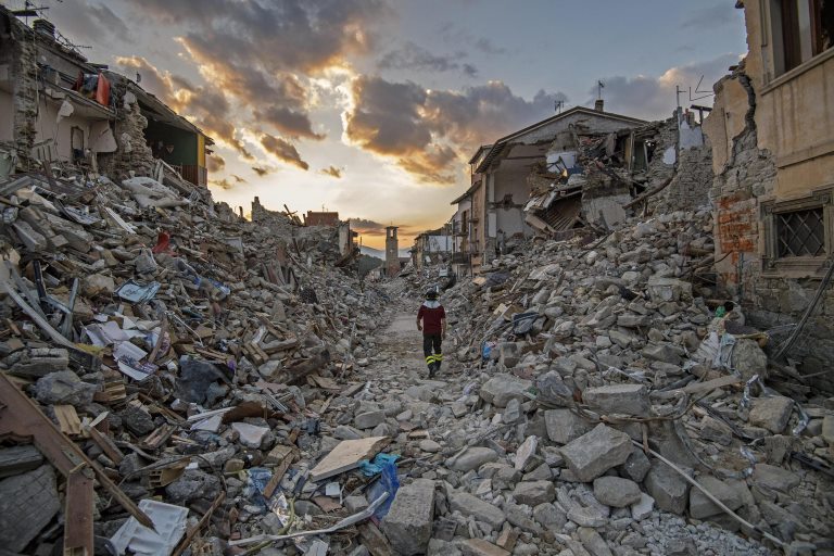 Amatrice distrutta dal terremoto del 24 agosto 2016