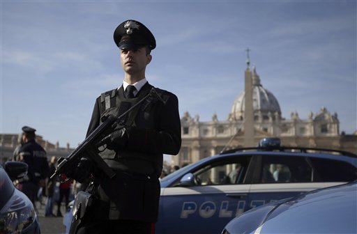 Roma. Controlli di polizia nei principali siti del giubileo