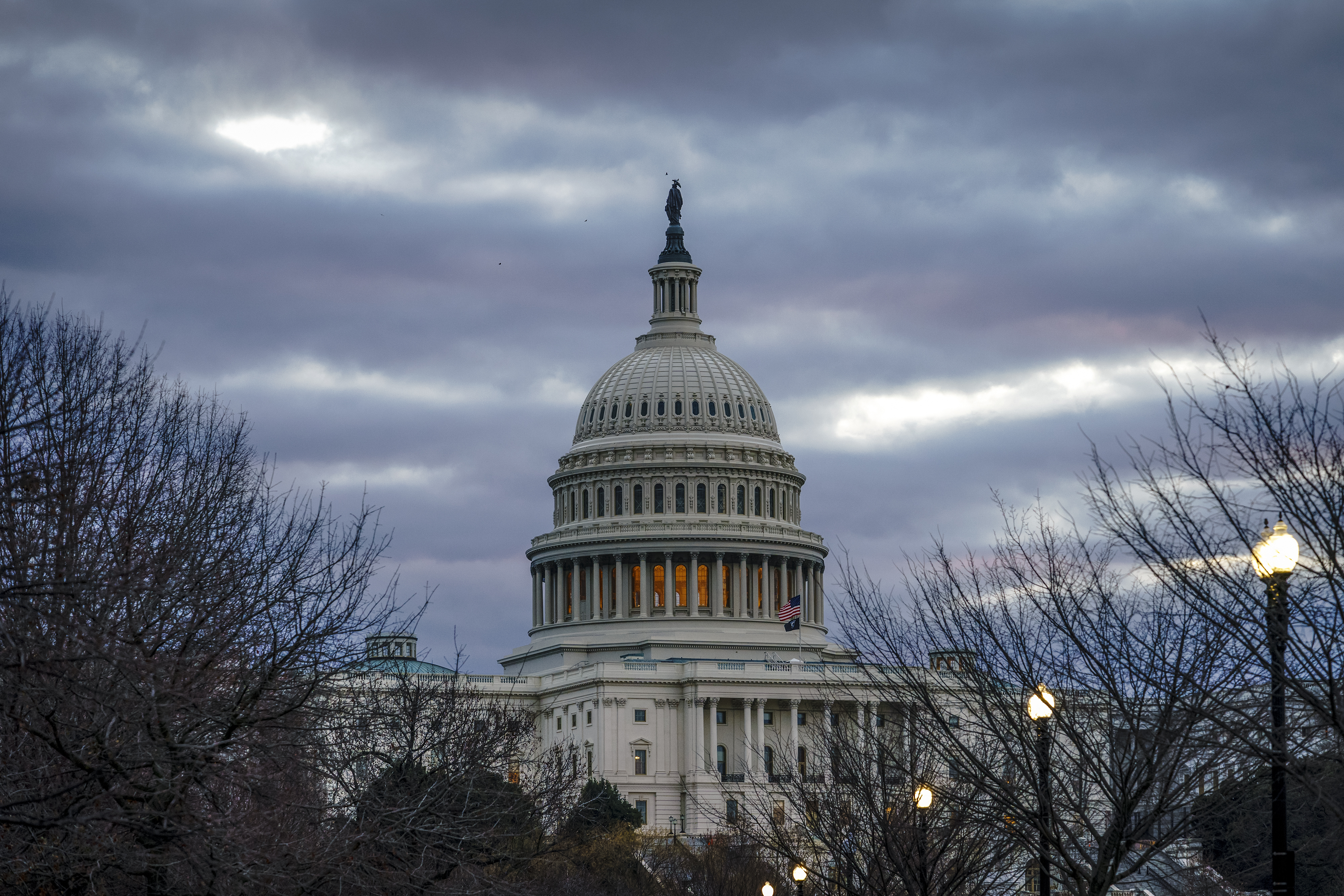 The Capitol is seen in Washington, early Monday, Jan. 6, 2020, as Congress returns to Washington to face the challenge of fallout from President Donald Trump's military strike in Iraq that killed Iranian official, Gen. Qassem Soleimani. (AP Photo/J. Scott Applewhite)