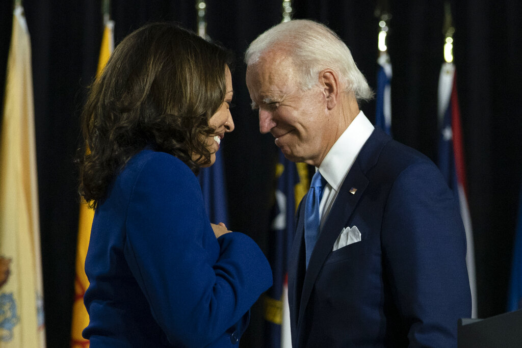 il presidente degli Stati Uniti Joe Biden e la vicepresidente Kamala Harris (AP Photo/Carolyn Kaster)