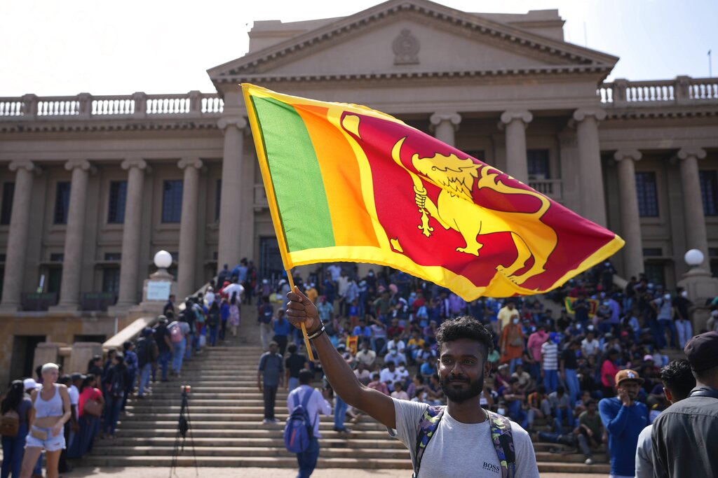 Sri Lanka proteste (AP Photo/Eranga Jayawardena)