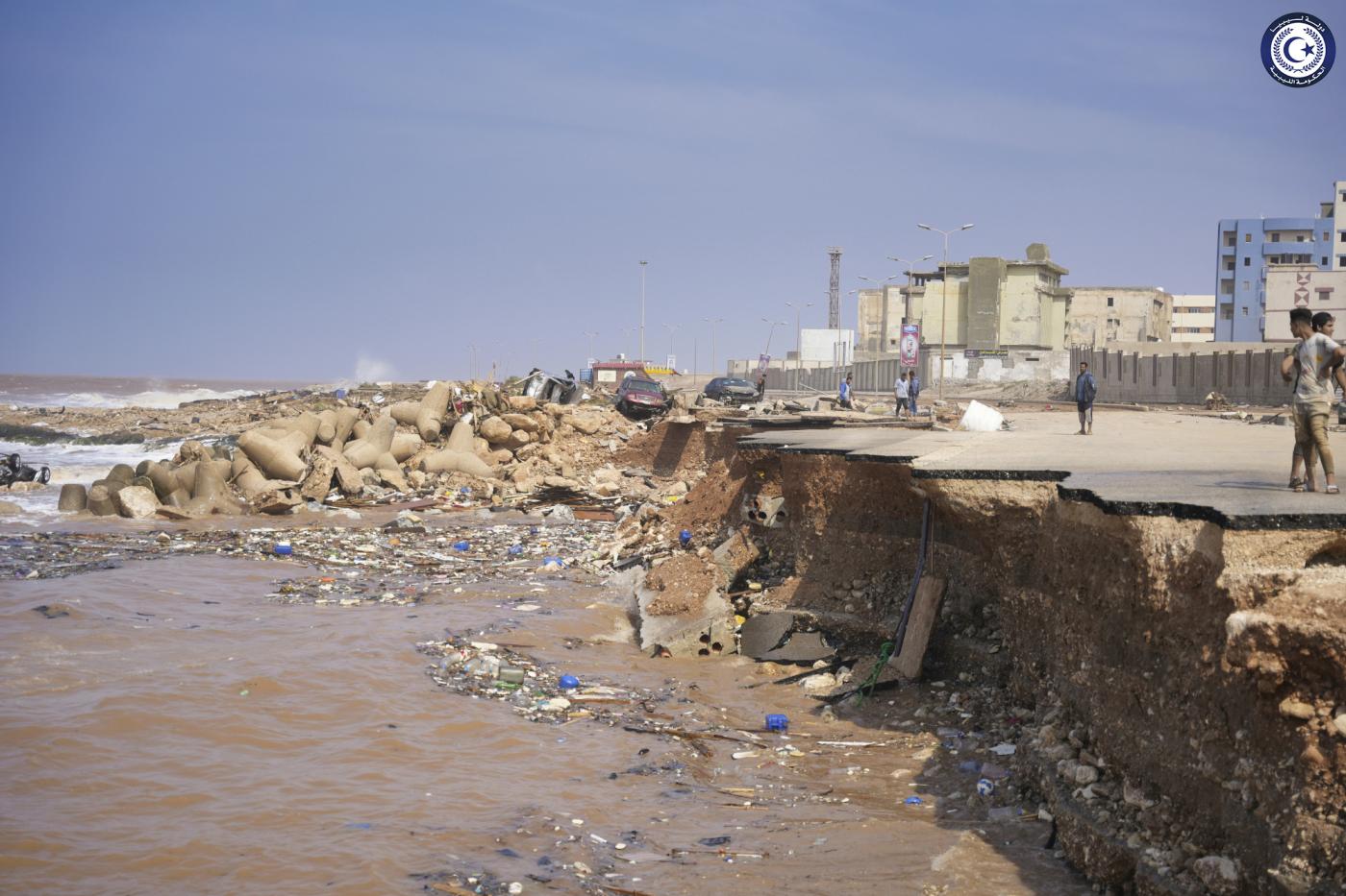 Alluvione in Libia, si temono 20 mila morti. Foto LaPresse