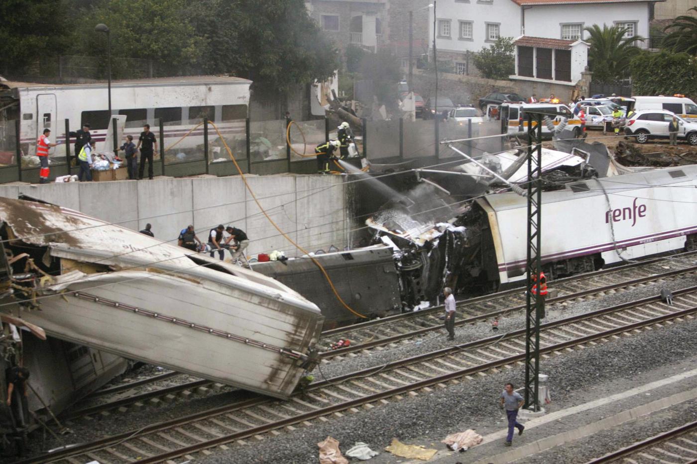 Incidente ferroviario a Santiago de COmpostela in Spagna