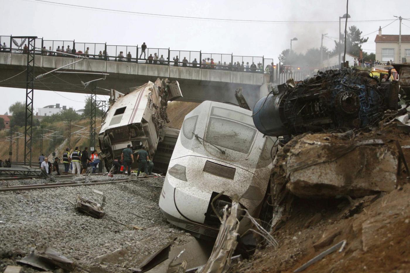 Incidente ferroviario a Santiago de Compostela in Spagna