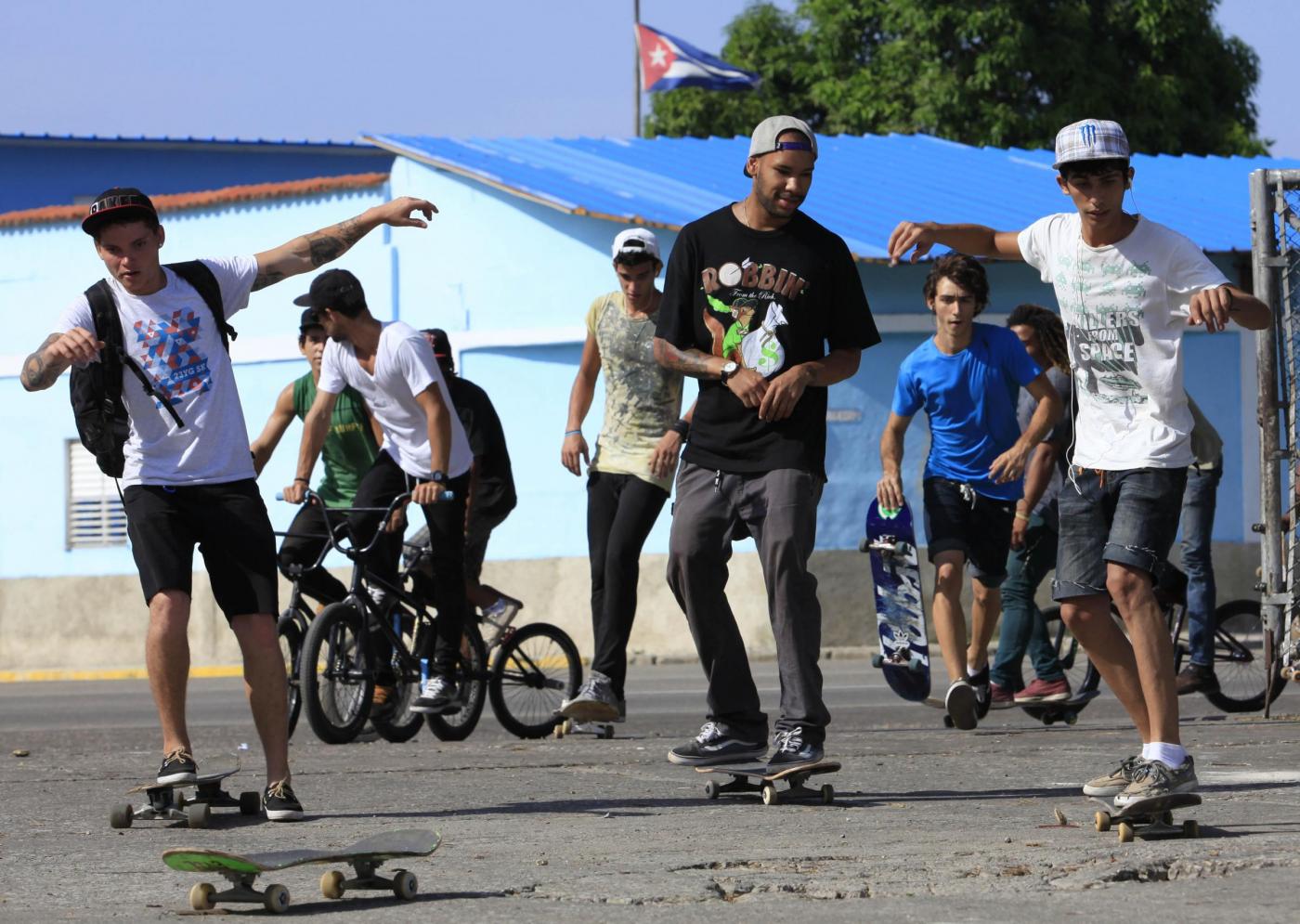 skateboarding a l'Avana