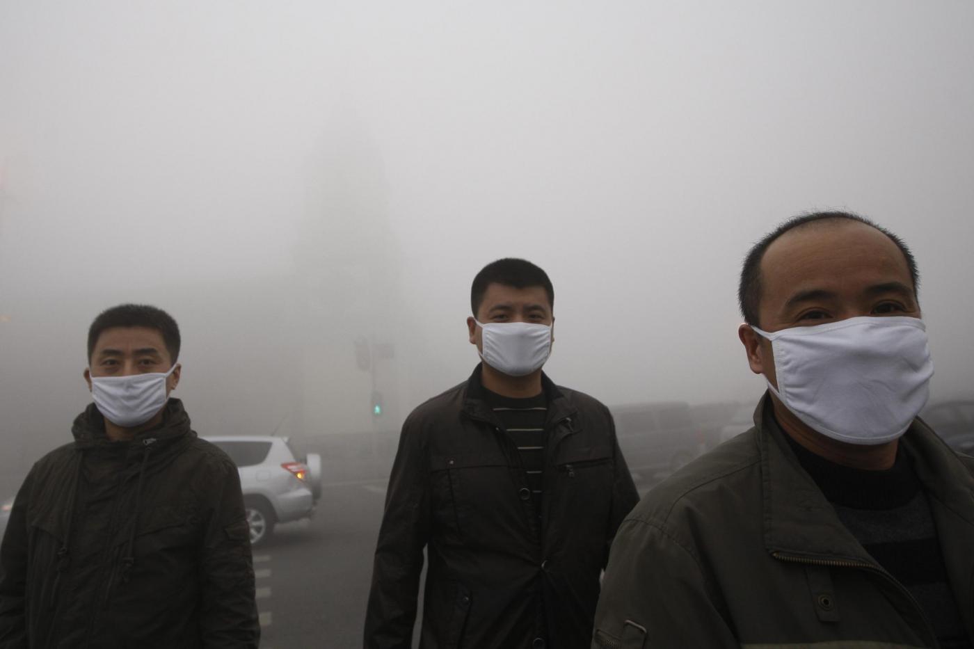 Allarme smog ad Harbin in Cina