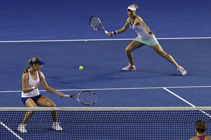 Le tenniste russe Ekaterina Makarova ed Elena Vesnina