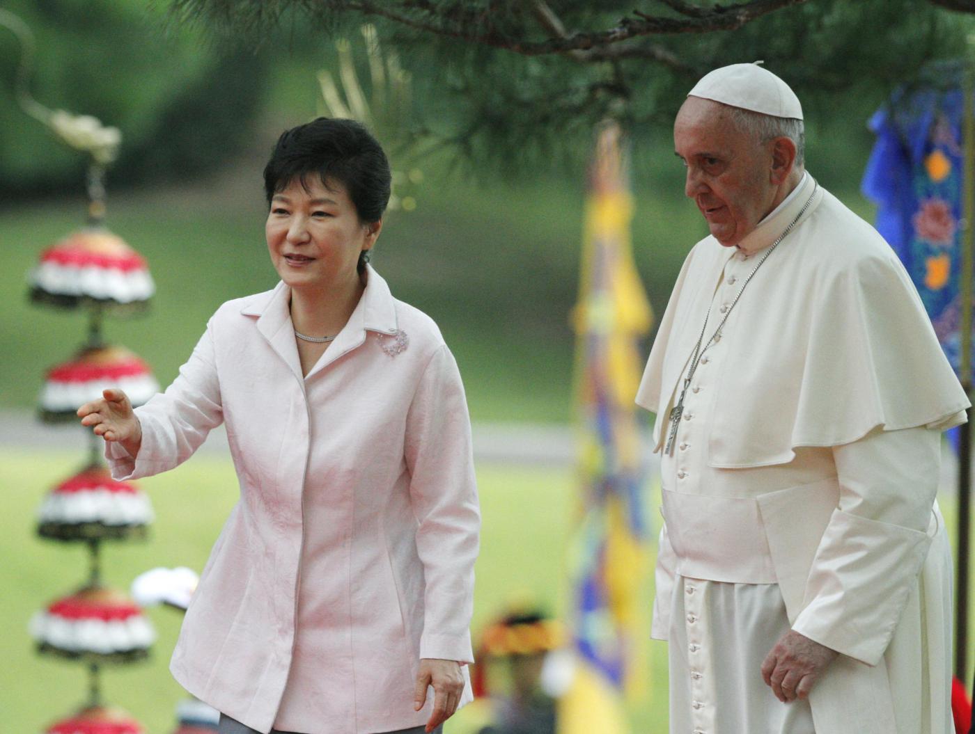 Park Geun-hye e papa Francesco