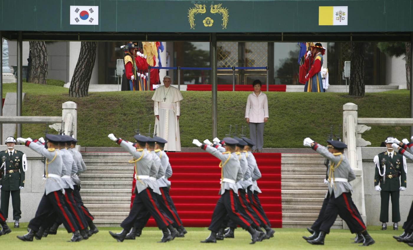Papa Francesco in visita ufficiale in Corea del Sud