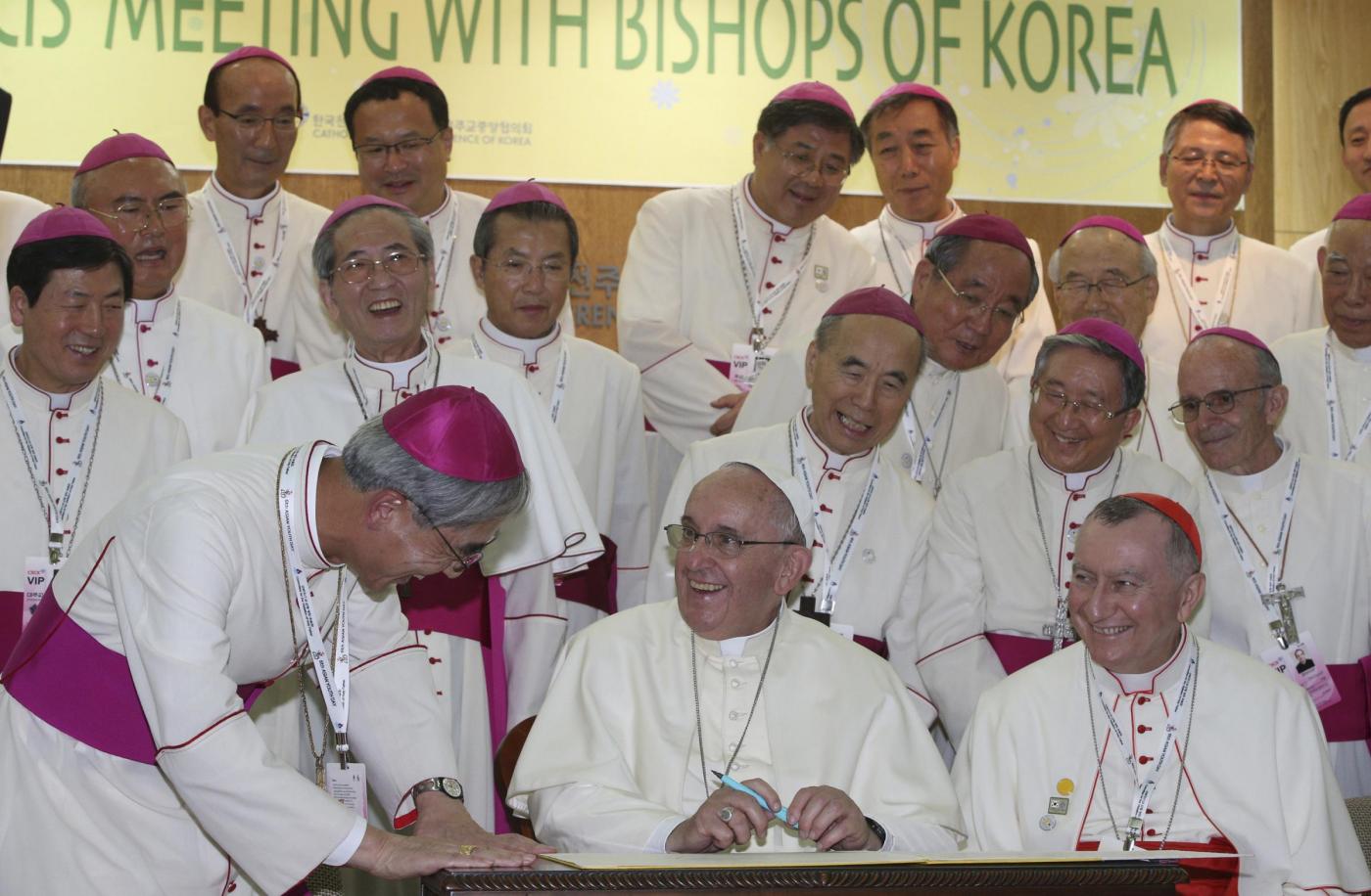 Papa Francesco incontra i vescovi coreani