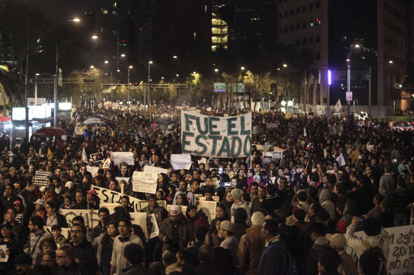 Manifestazione a Città Del Messico