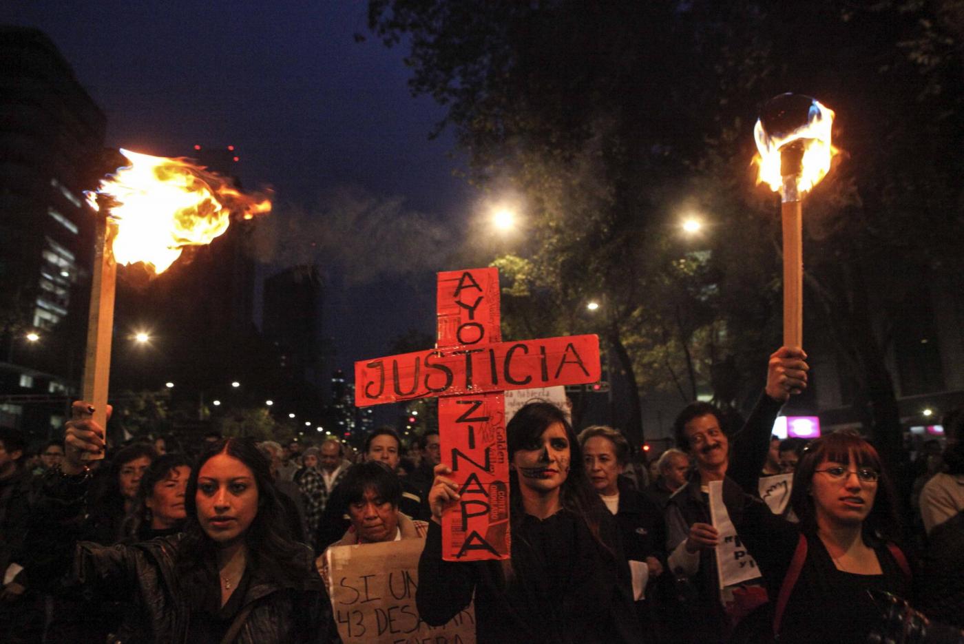 Manifestazione a Città Del Messico