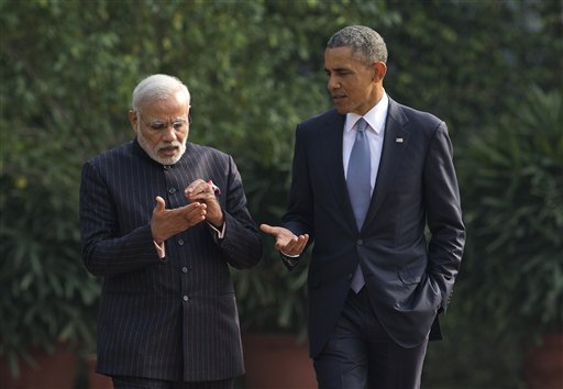 Il presidente Obama in India
