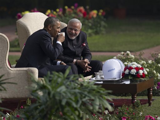 Il presidente Obama in India