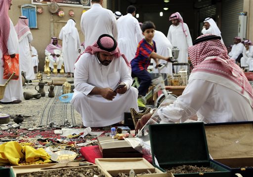 Il mercato delle aste a Riyadh