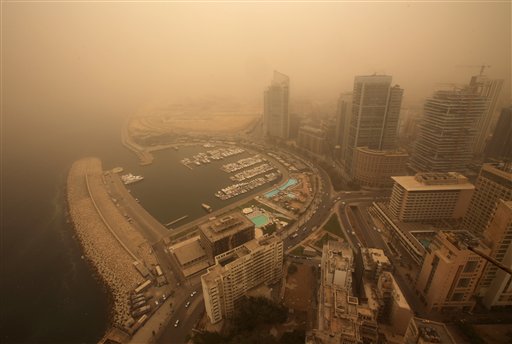 Tempesta di sabbia in Medioriente