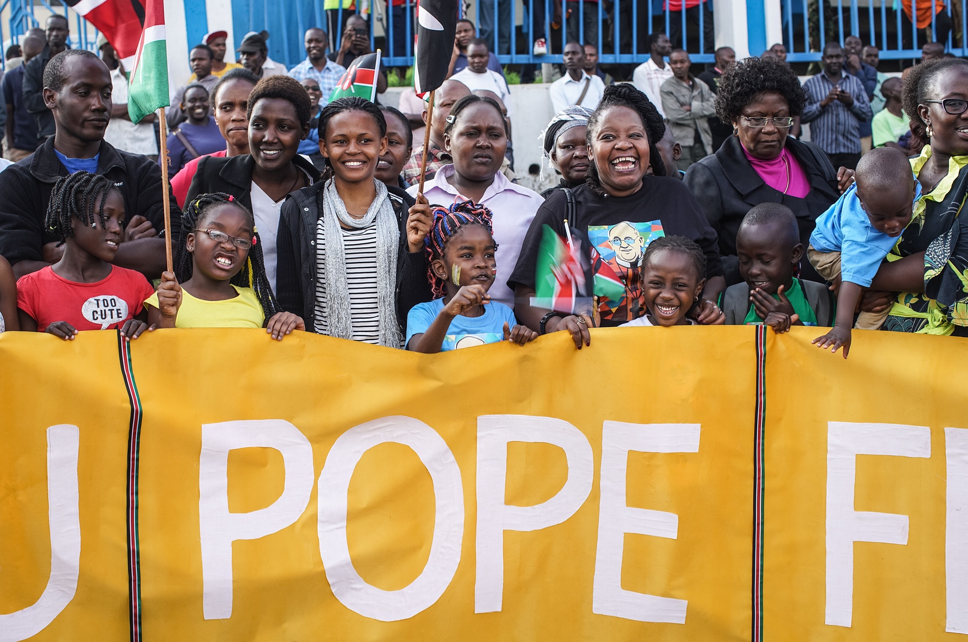 L'arrivo di papa Francesco in Kenya