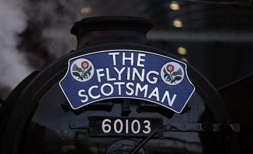 Flying Scotsman a King's Cross (foto Ap)