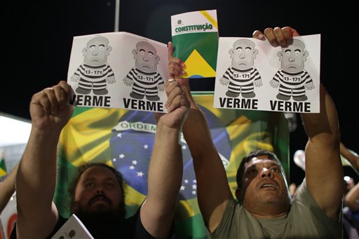 Manifestazione a Brasilia