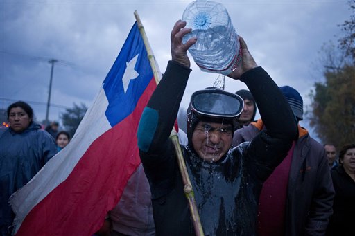 Proteste dei pescatori in Cile