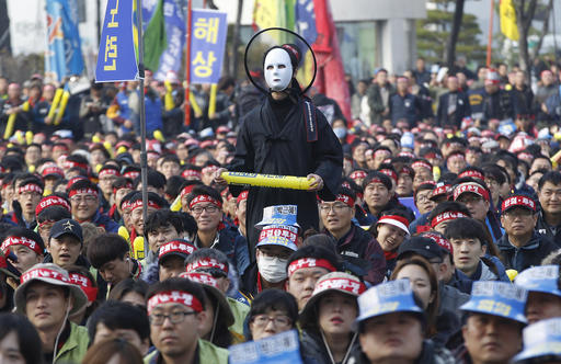 Sud Corea in piazza contro  la presidente Park