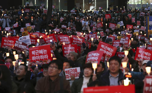 Sud Corea in piazza contro  la presidente Park