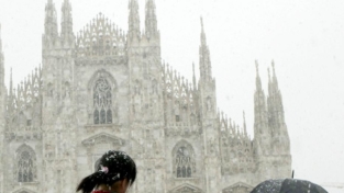 Istantanee del freddo a Milano