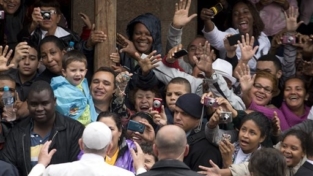 Il papa nella favela