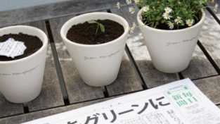 Giappone: il giornale che prima si legge e poi fiorisce