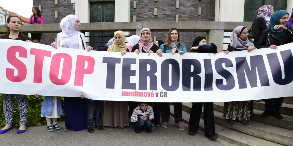 demonstration Muslims Against Terrorism