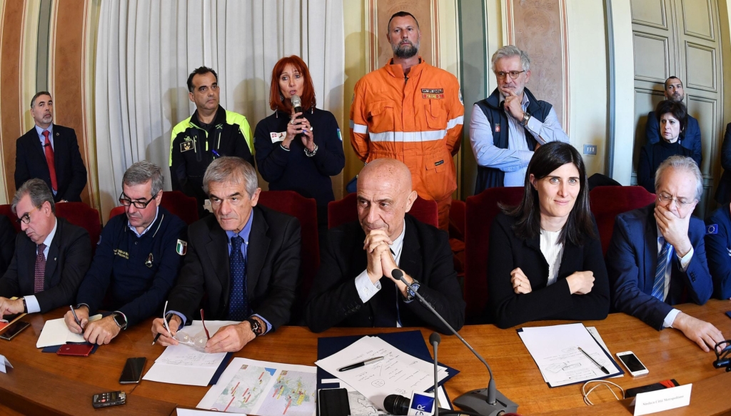 Vertice in prefettura sull'emergenza incendi in Piemonte, Torino, 30 Ottobre 2017 