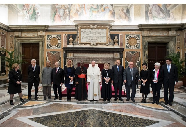 Papa Francesco e i Premi Nobel della pace in Vaticano