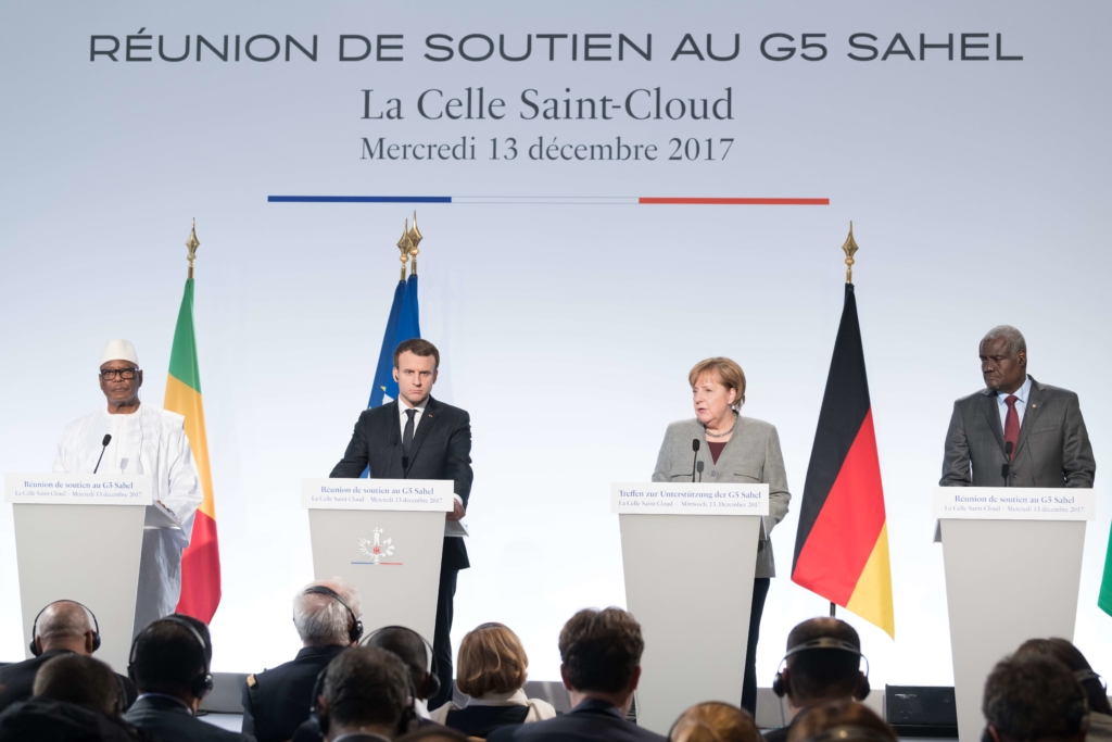 G5 Sahel support meeting press conference - La Celle Saint Cloud