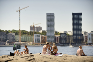 Una calda giornata di luglio nel centro di Stoccolma. (Ap)