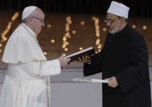 Papa Francesco e Ahmed el-Tayeb