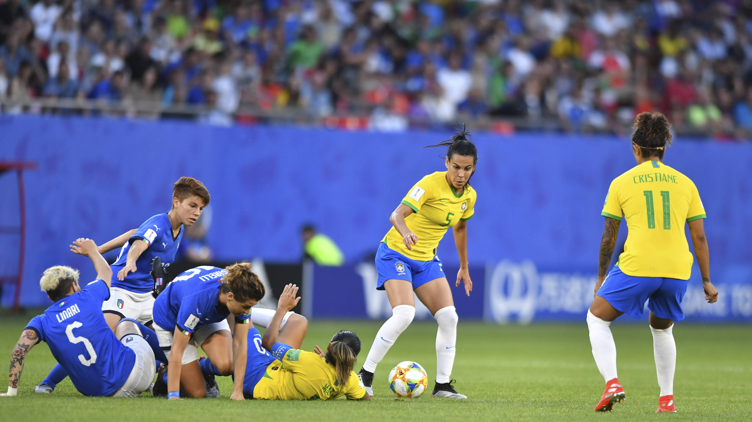 Football, FIFA Women's World Cup 2019, Italy - Brazil