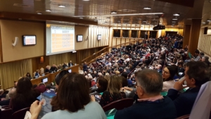 La Sala del Sinodo durante il seminario degli esperti di IA