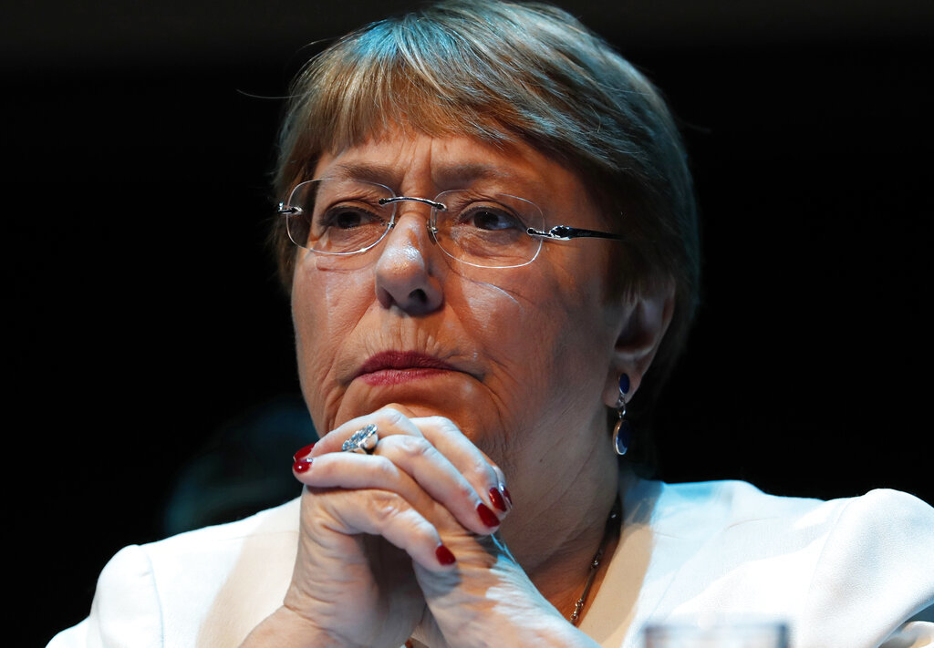 Michelle Bachelet, Alto commissario delle Nazioni Unite per i diritti umani (AP Photo/Marco Ugarte, File)